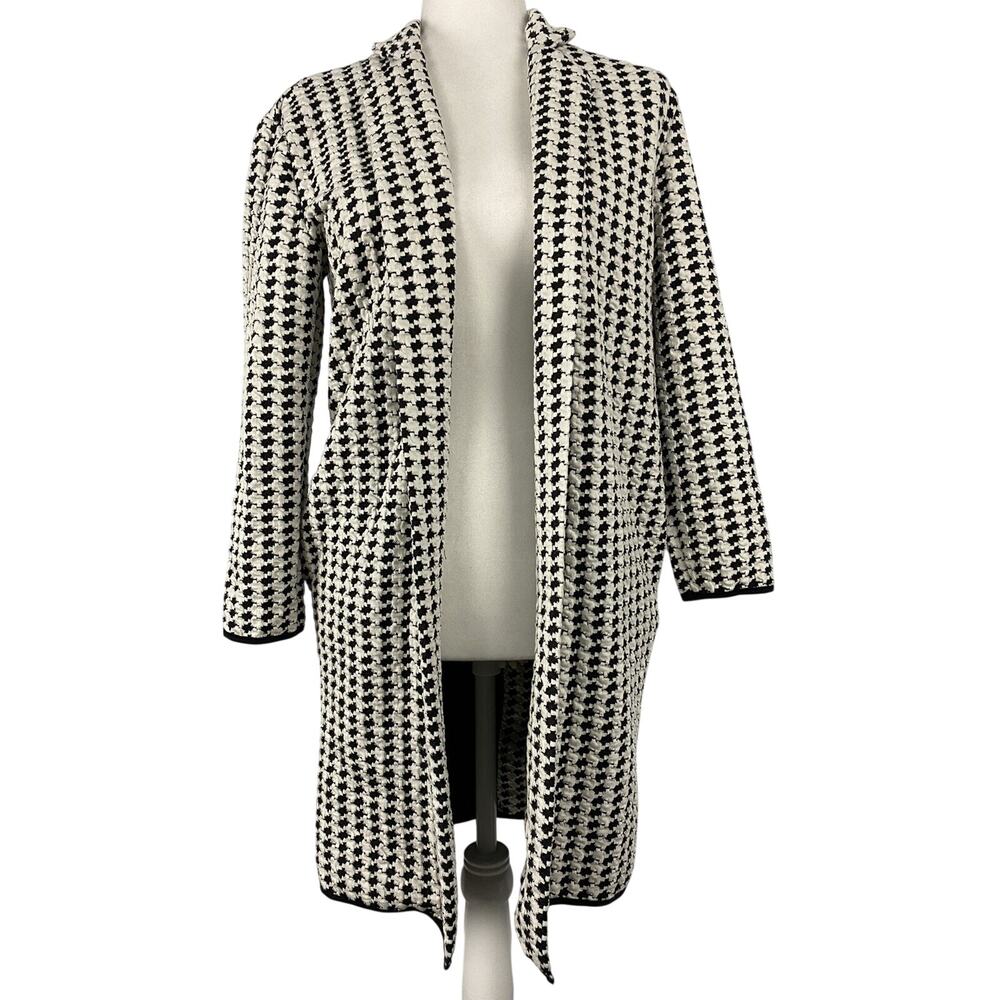 Philosophy Cut And Sewn Black Ivory Jod Jacket Women Sweater Size S A003049